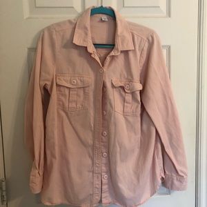 Pink button up